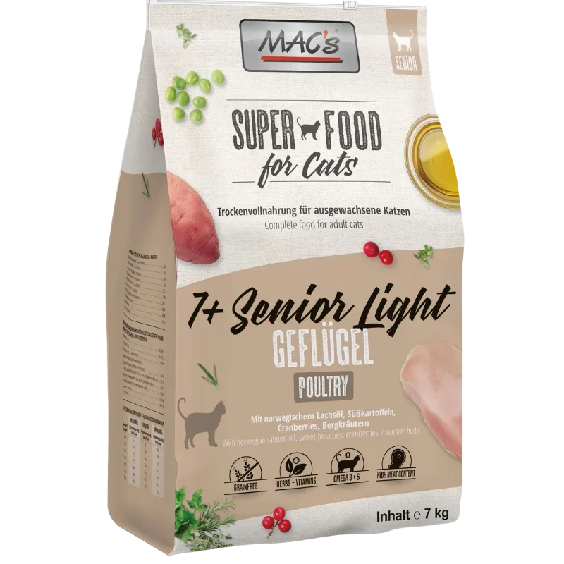 MAC's Cat Superfood 7+ Senior Light