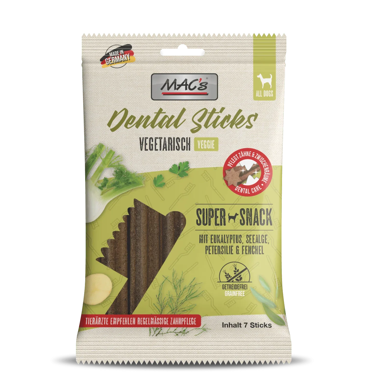 MAC's DOG - Dental Sticks Vegetarisch