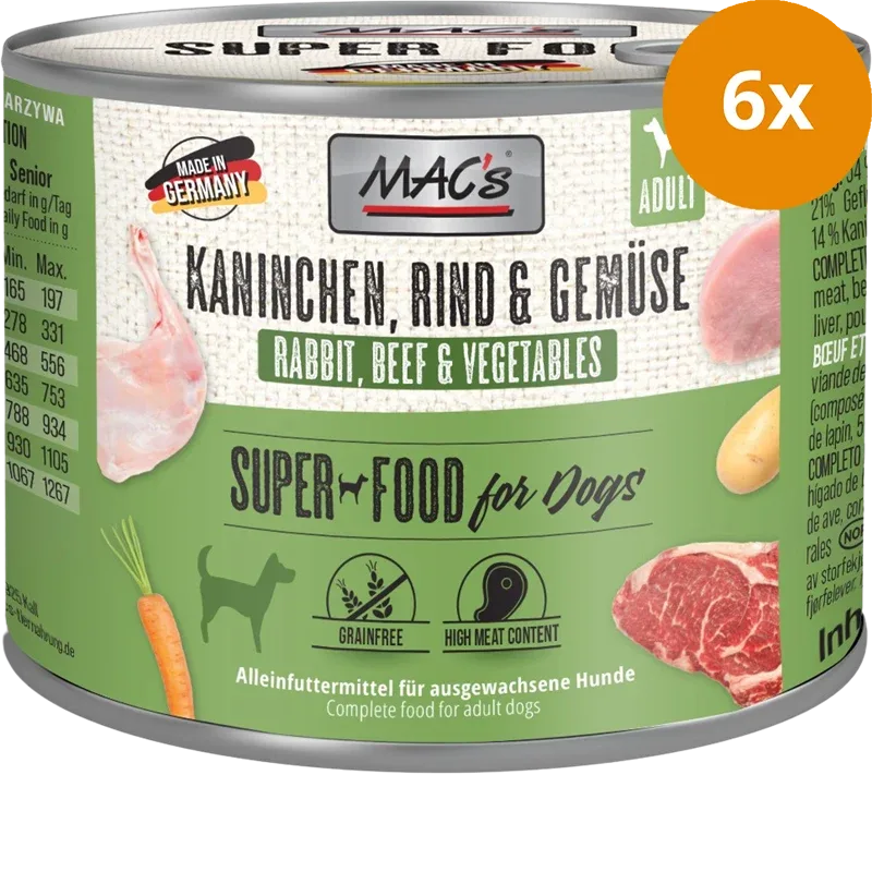 MAC's Dog Kaninchen, Rind & Gemüse 200 g - Image 2