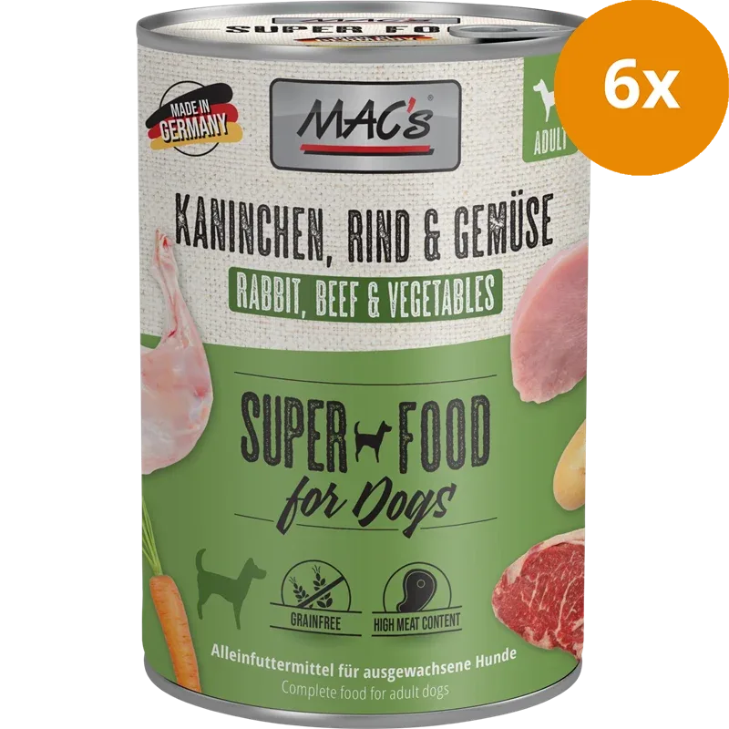 MAC's Dog Kaninchen, Rind & Gemüse 400 g - Image 2