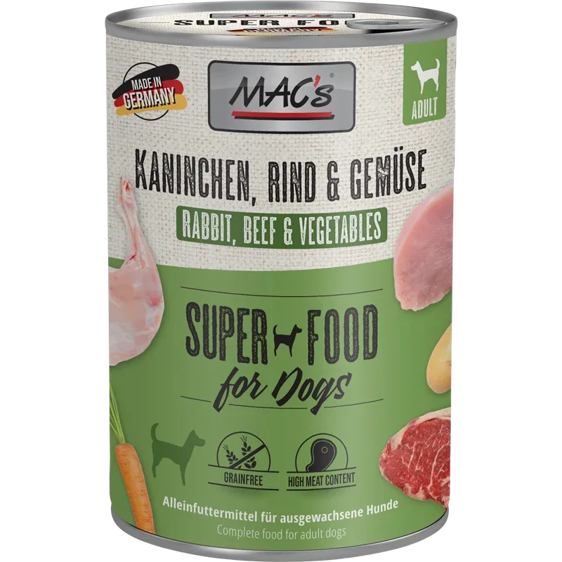 MAC's Dog Kaninchen, Rind & Gemüse 400 g