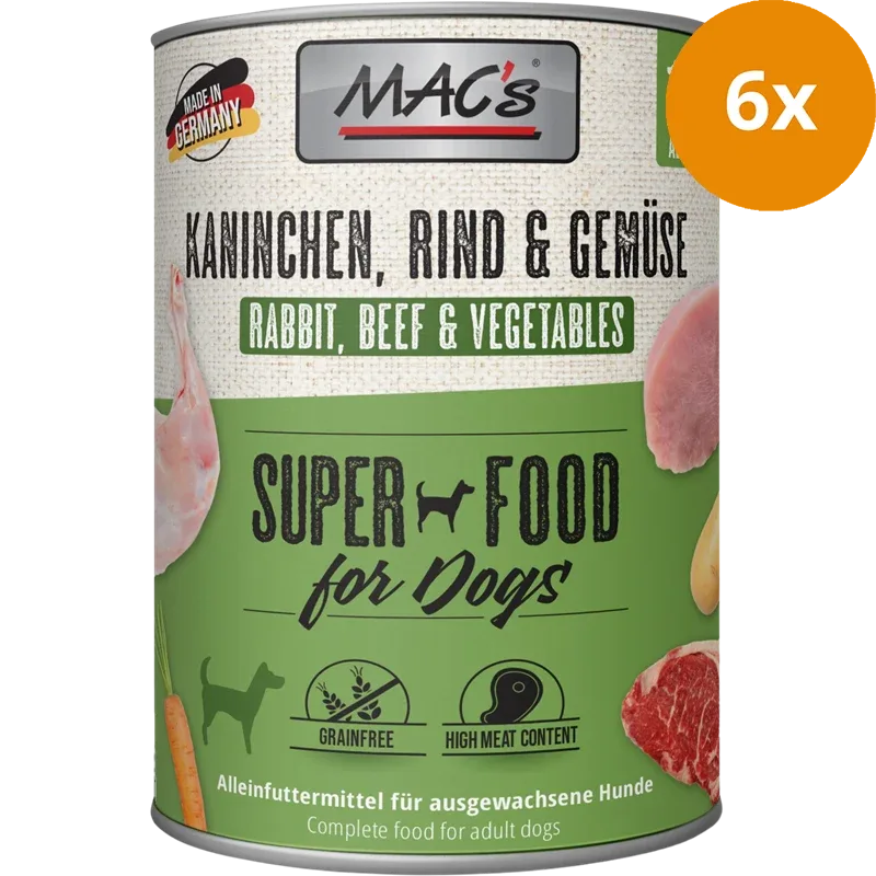 MAC's Dog Kaninchen, Rind & Gemüse 800 g - Image 2