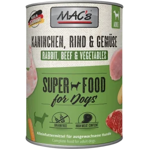 MAC's Dog Kaninchen, Rind & Gemüse 800 g