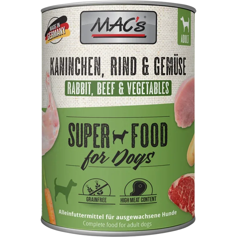 MAC's Dog Kaninchen, Rind & Gemüse 800 g