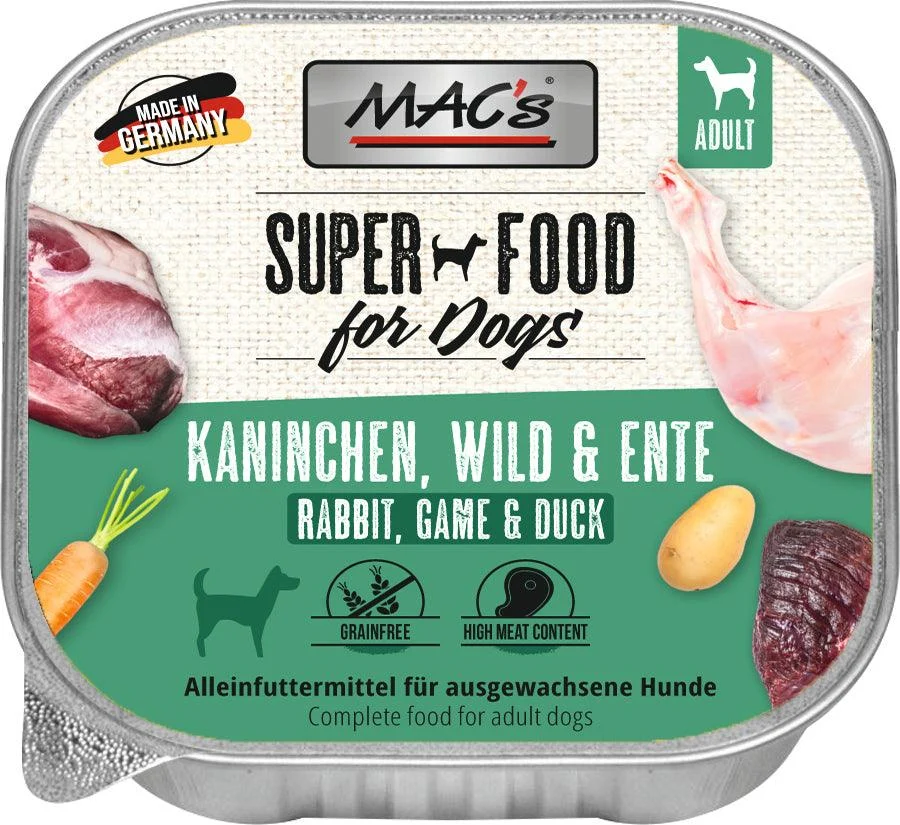 MAC's DOG Kaninchen, Wild & Ente
