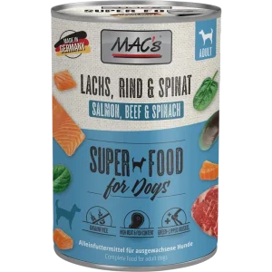 MAC's Dog Lachs, Rind & Spinat 400 g