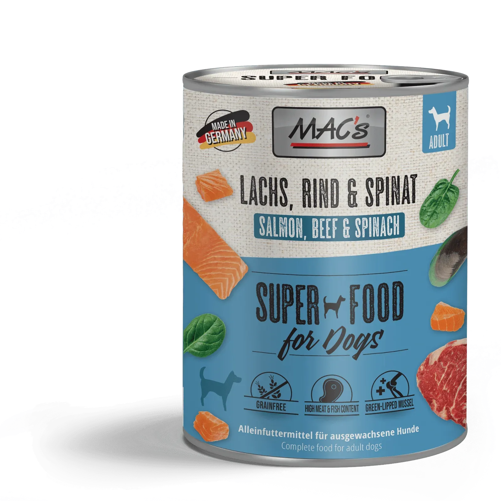 MAC's Dog Lachs, Rind & Spinat - Image 2