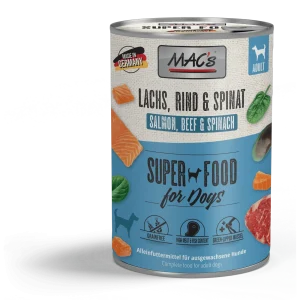 MAC's Dog Lachs, Rind & Spinat