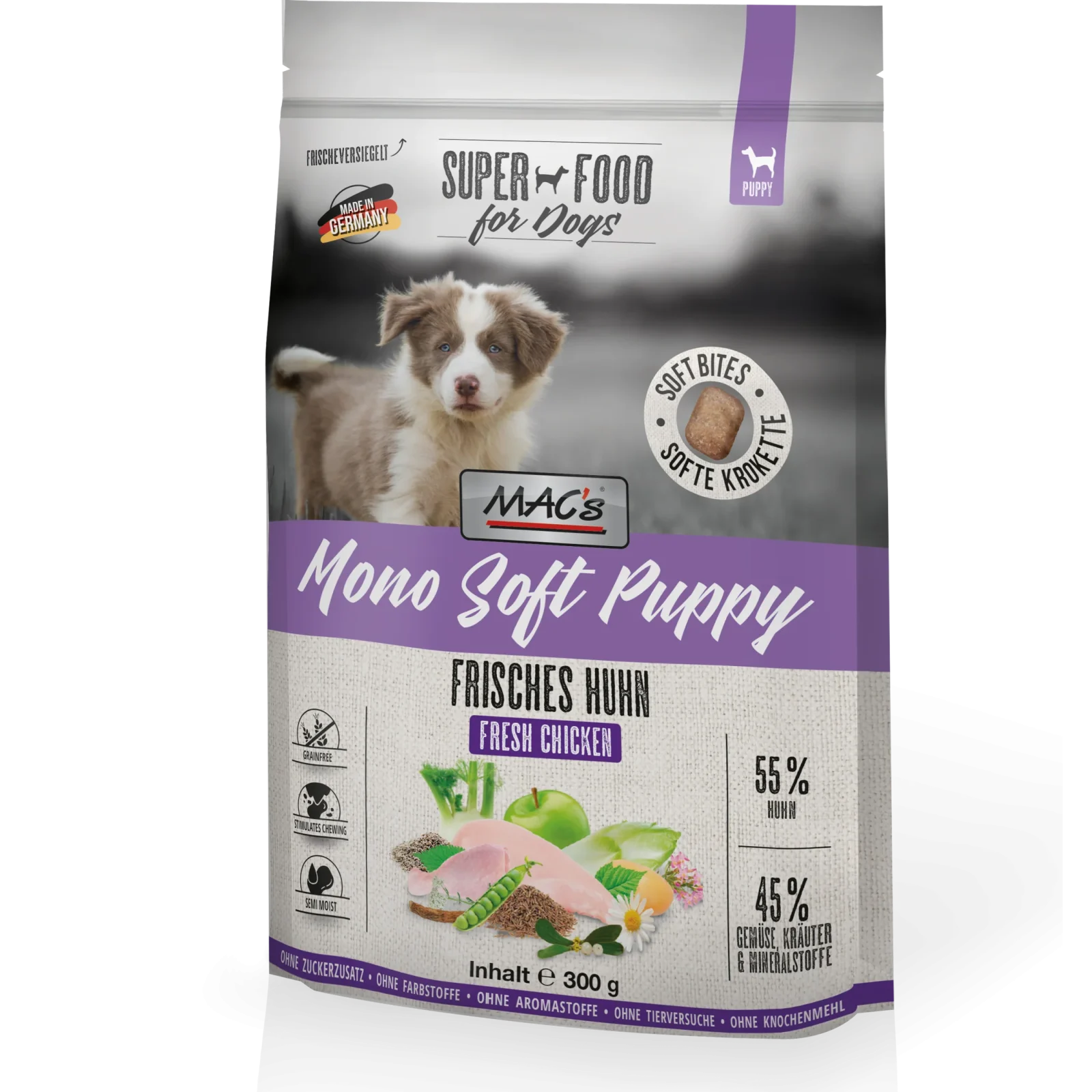 MAC's DOG Mono Soft Puppy Frisches Huhn