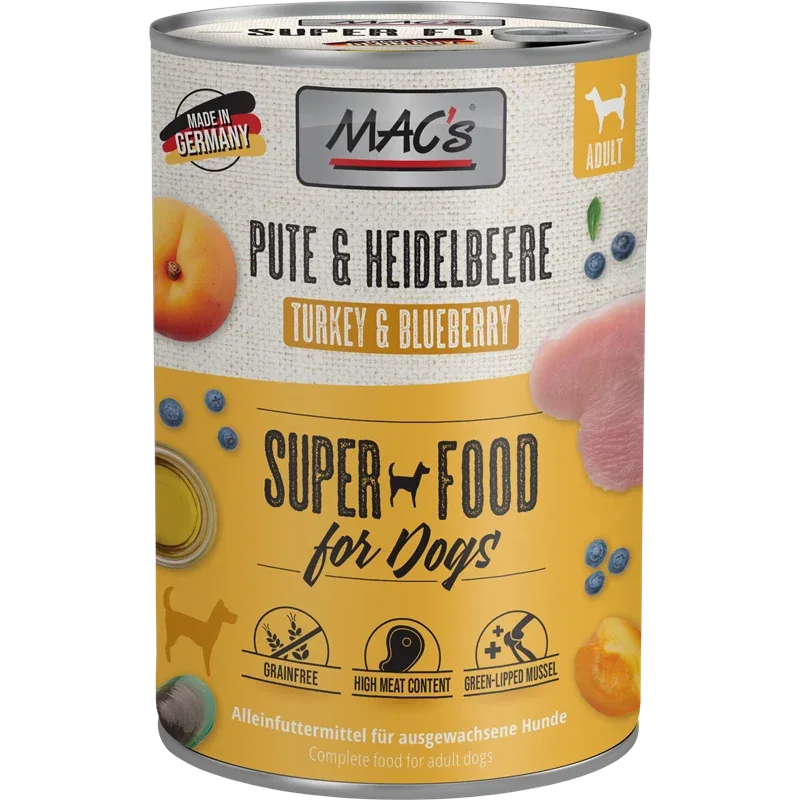 MAC's Dog Pute & Heidelbeeren 400 g