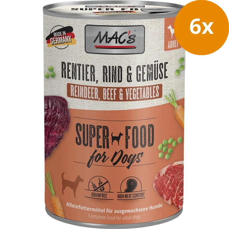 MAC's Dog Rentier, Rind & Gemüse 400 g - Image 2