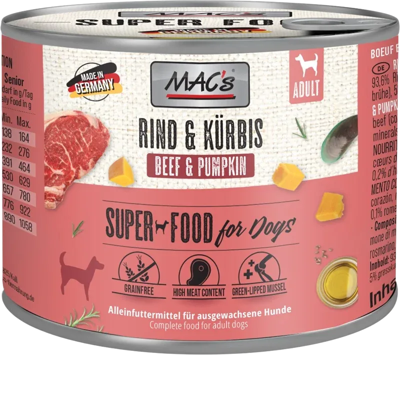 MAC's Dog Rind & Kürbis 200 g