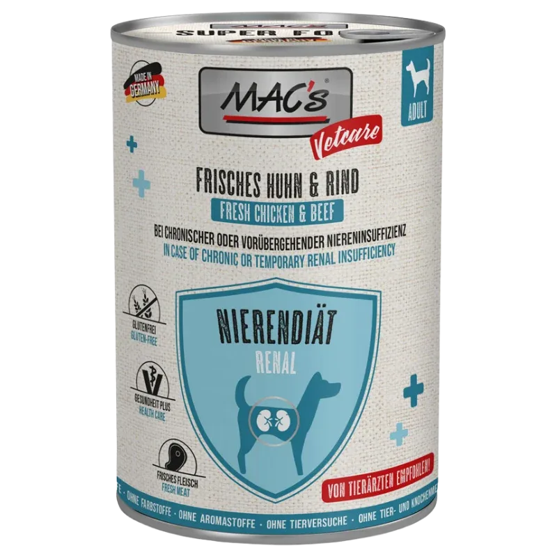 MAC's Dog Vetcare Nierendiät Huhn & Rind 400 g