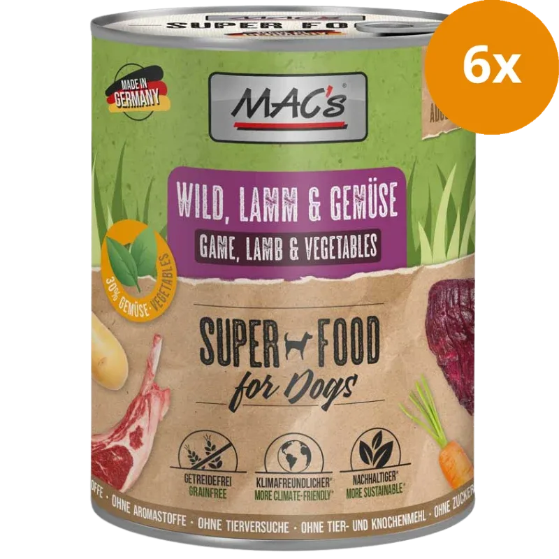 MAC's Dog Wild, Lamm & Gemüse 800 g - Image 2