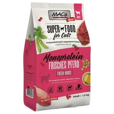 MAC's Superfood for Cats Adult Monoprotein Pferd 1,5 kg