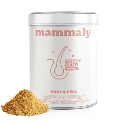 mammaly - Shiny Hair® Futtertopping - Haut- und Fell-Pulver für Hunde 150 g