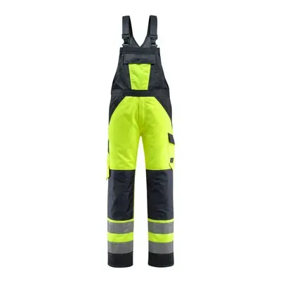 MASCOT® - Gosford Latzhose mit Knietaschen - HARMLOS LIGHT - hi-vis Gelb/Schwarzblau, Gr. 82C66 - HaustierPro