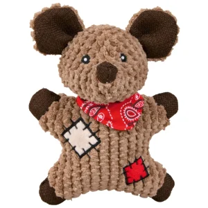 Maus mit Flicken aus Plüsch