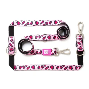 Max & Molly Original Multifunktionsleine Leopard Pink
