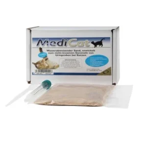 MediCat Katzenstreu aus hydrophobem Sand 4 x 300 g