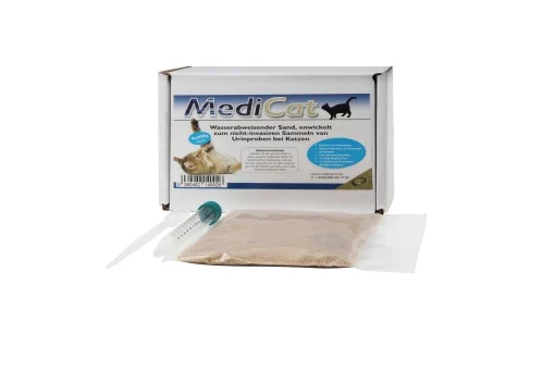 MediCat Katzenstreu aus hydrophobem Sand 4 x 300 g