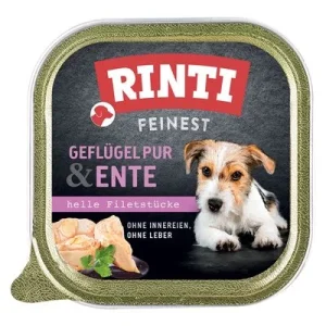 Megapack RINTI Feinest Schälchen 44 x 150 g Geflügel pur & Ente