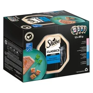 Megapack Sheba Varietäten Schälchen 24 x 85 g Classics in Pastete