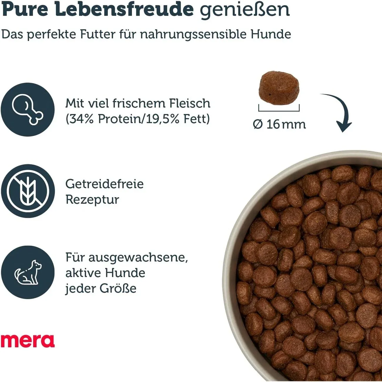 Mera Dog Pure Sensitive Fresh Meat Rind & Kartoffel - Image 2