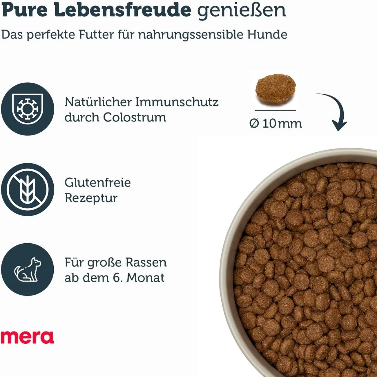Mera Dog Pure Sensitive Junior Truthahn & Reis - Image 2
