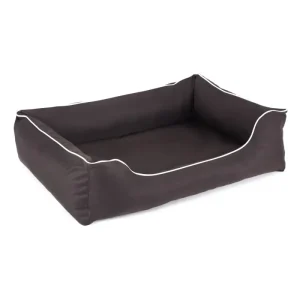 Mestizo Valencia Orthopedic Orthopädisches Haustierbett Hundekorb Tierbett Hundesofa Außenmaße: 80 x 60 cm / Innenmaße: 56 x 40 cm Braun/Weiß für Gelenkgesundheit - HaustierPro