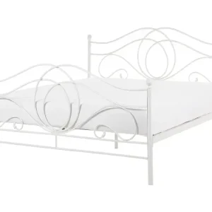 Metallbett weiß Lattenrost 140 x 200 cm LYRA - HaustierPro