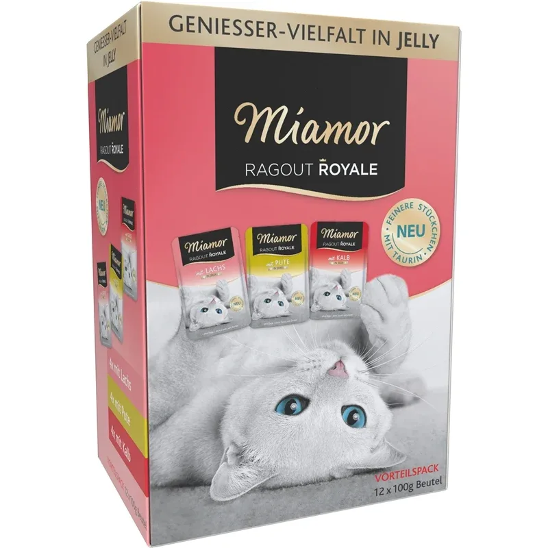 Miamor Cat - Ragout Royale Pouch Pute, Lachs & Kalb in Jelly Multibox