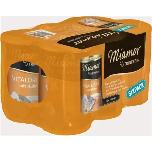 Miamor Cat - Trinkfein Dose Vitaldrink Huhn Sixpack