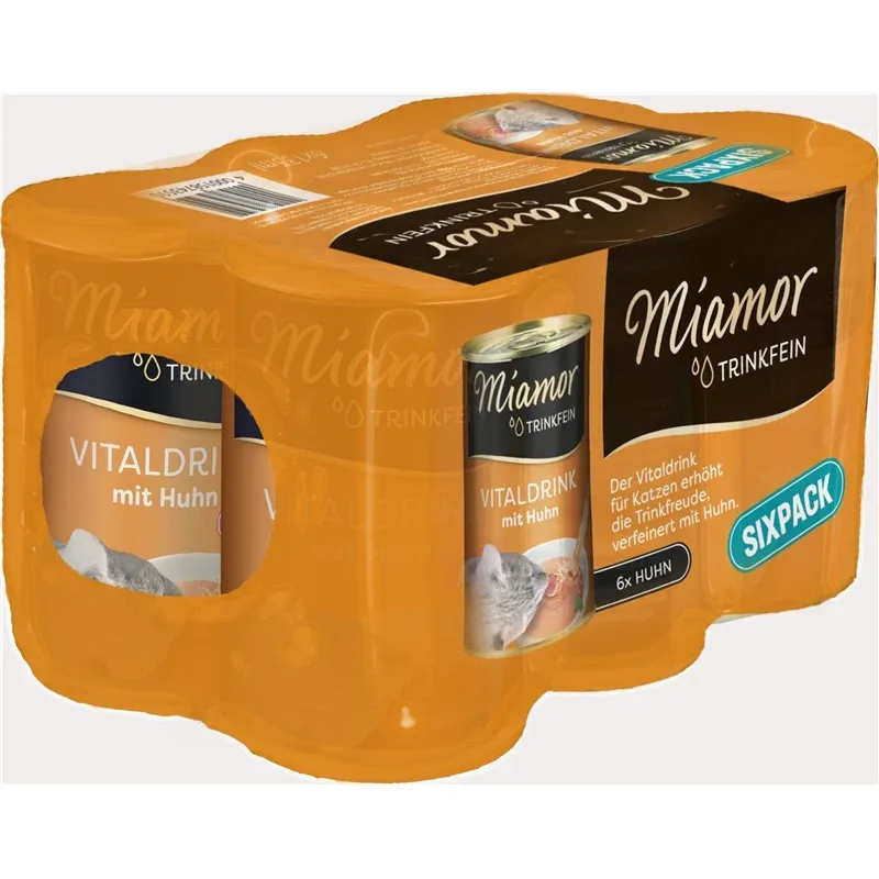 Miamor Cat - Trinkfein Dose Vitaldrink Huhn Sixpack