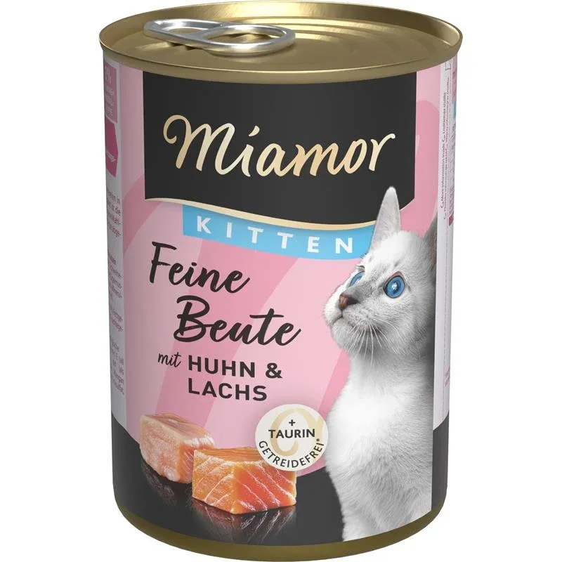 Miamor Dose Feine Beute Kitten Huhn & Lachs 400g