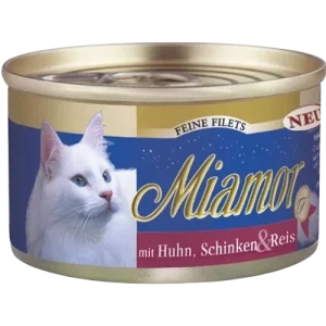 Miamor Feine Filets Huhn, Schinken & Reis 100 g