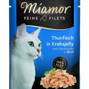 Miamor Feine Filets in Jelly im Beutel Thunfisch in Krebsjelly 100g | DAS FUTTERHAUS