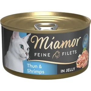Miamor Feine Filets in Jelly Thun & Shrimps 100g | DAS FUTTERHAUS