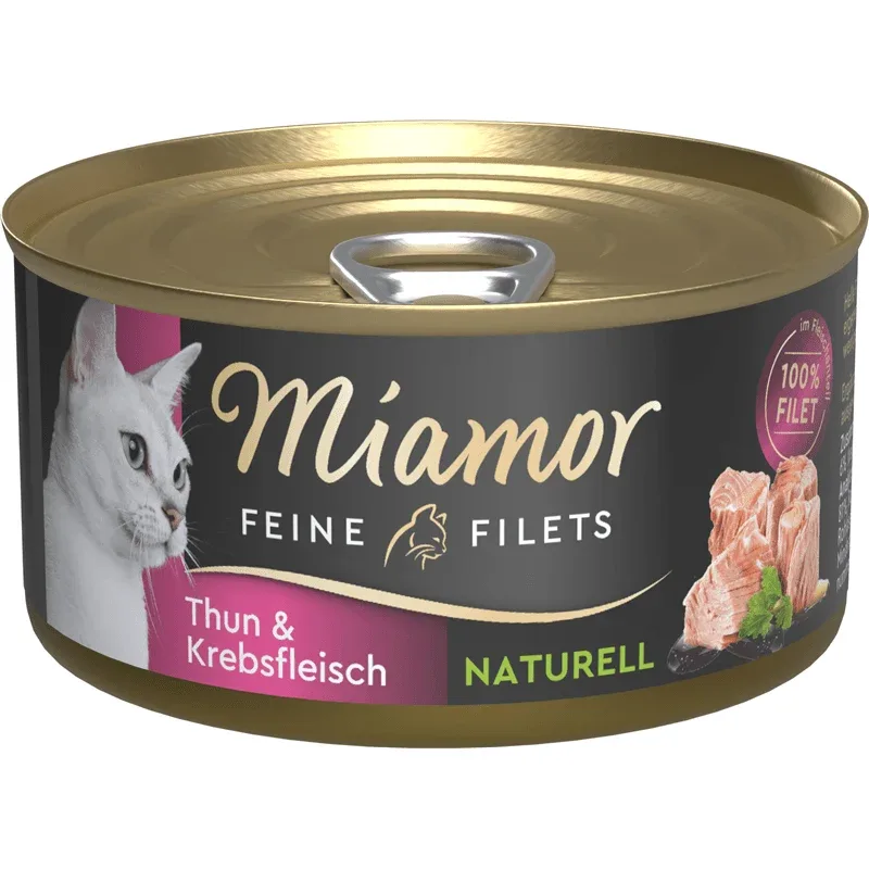 Miamor Feine Filets Naturell Thunfisch & Krebsfleisch