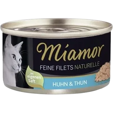 Miamor Feine Filets Naturelle Huhn & Thunfisch 80 g