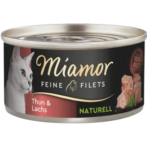 Miamor Feine Filets Naturelle Thunfisch & Lachs 80 g