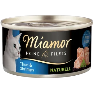 Miamor Feine Filets Naturelle Thunfisch & Shrimps 80 g