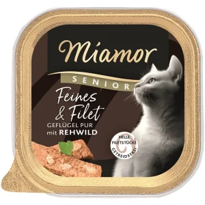 Miamor Feines & Filet Senior Geflügel Pur & Rehwild