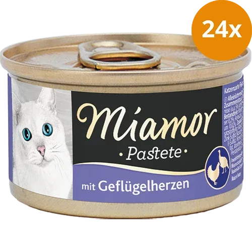 Miamor Pastete in Dose Geflügelherzen 85 g - Image 2