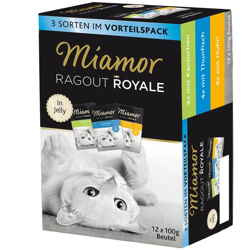 Miamor Ragout Royale in Jelly Multimix Kaninchen, Huhn & Thunfisch 1200 g