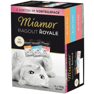 Miamor Ragout Royale in Jelly Multimix Pute, Lachs & Kalb 1200 g