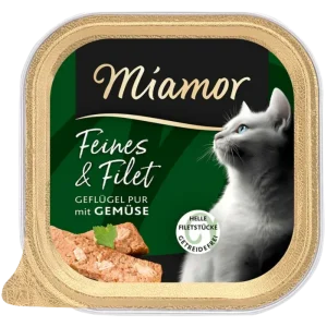 Miamor Schale Feines & Filet Geflügel Pur & Gemüse 100 g
