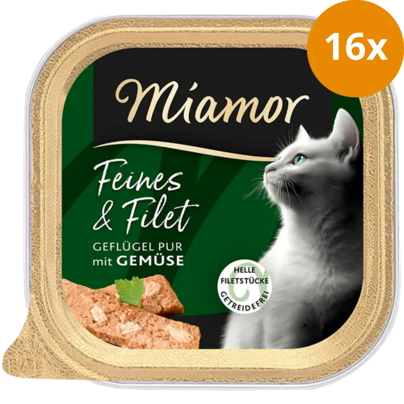 Miamor Schale Feines & Filet Geflügel Pur & Gemüse 100 g - Image 2
