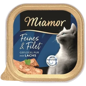 Miamor Schale Feines & Filet Geflügel Pur & Lachs