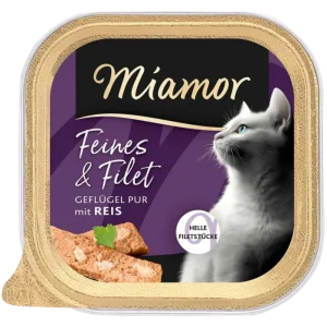 Miamor Schale Feines & Filet Geflügel Pur & Reis 100 g
